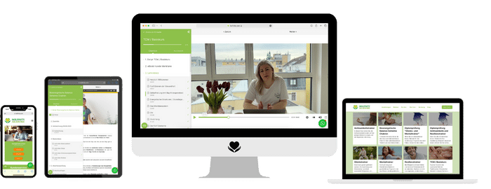 HOLFINITY Lernplattform auf Laptop, Tablet und Smartphone